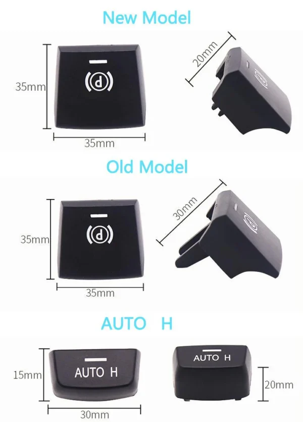 Bmw X3 Parking Break Switch Cover 5 Series F10 F10 6 Serises F12 7 Series F02 X3 F25 X5 F15 X6 F16 2014-2017 New Model Black - Image 4