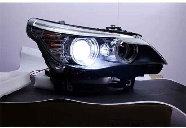 Headlight assembly for BMW 5 series E60 520 523 525 530 2003-2010 whit hernia - Image 3