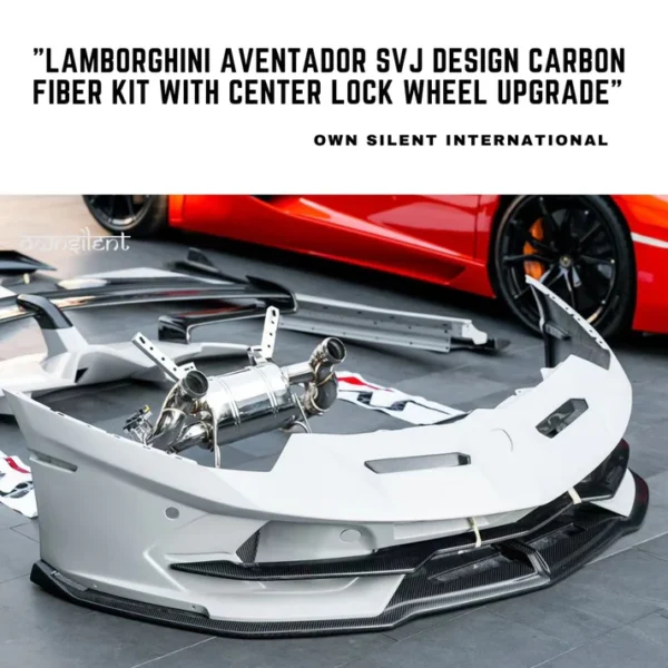 Lamborghini Aventador SVJ Design Dry Carbon Fiber Kit with Center Lock Wheel Upgrade"l - Image 2