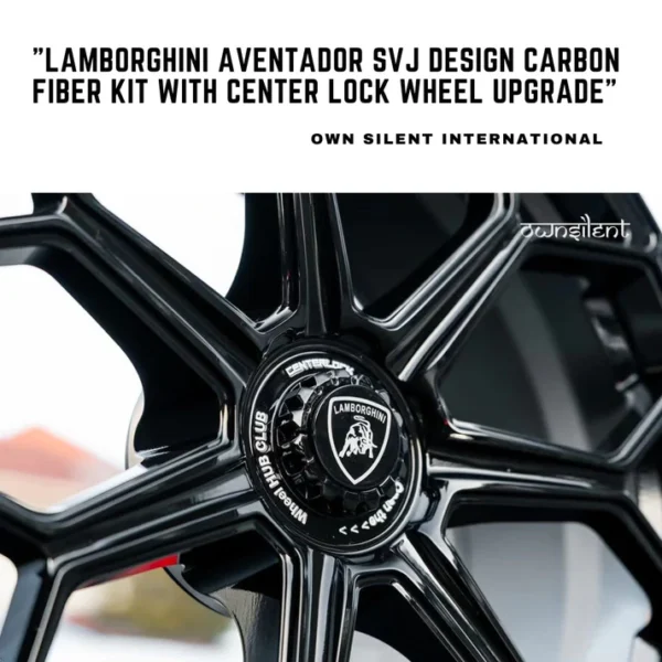 Lamborghini Aventador SVJ Design Dry Carbon Fiber Kit with Center Lock Wheel Upgrade"l - Image 3