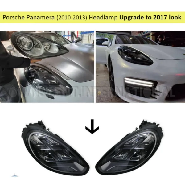 PORSCHE PANAMERA (2010-2013), HEADLAMP UPGRADE TO 2017 ADAPTIVE LED WITH AFS - Image 2