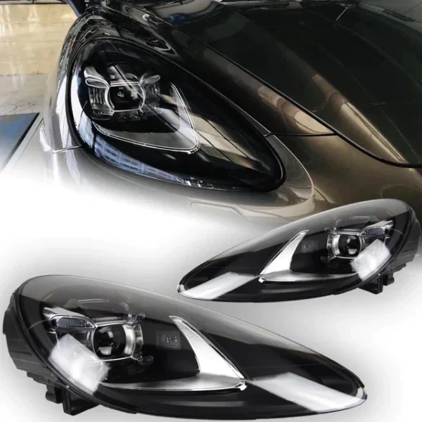 Porsche Cayenne Headlights 2011-2018 Cayenne GTS LED Headlight Projector - Image 3