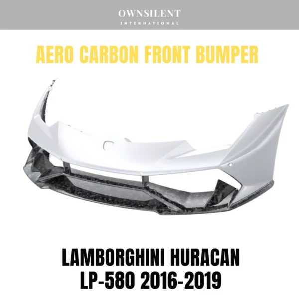 Aero Carbon Front Bumper For Lamborghini Huracan LP-580 2016-2019 - Image 2