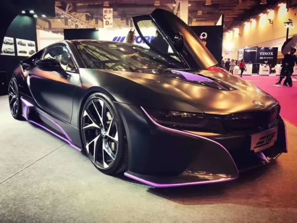 Bmw I8 2014-18 Front Spitter Side Skirts Spoiler & Rear Diffuser in Higj Quality Forged Carbon - Image 4