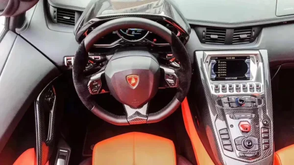Lamborghini LP700 Matte Dry Carbon Fiber Interior Parts 11 PCS