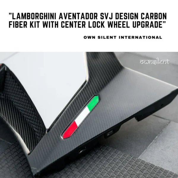 Lamborghini Aventador SVJ Design Dry Carbon Fiber Kit with Center Lock Wheel Upgrade"l - Image 7