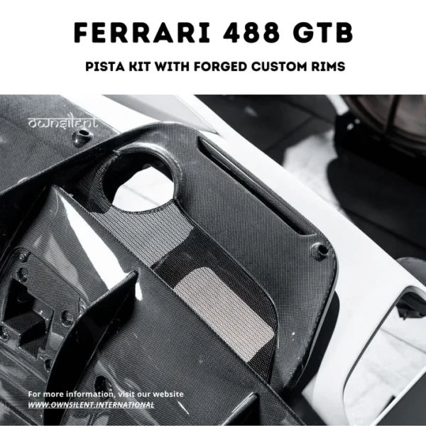 Ferrari 488 GTB Pista Spider Dry Carbon Fiber Facelift Body Kit - Image 5