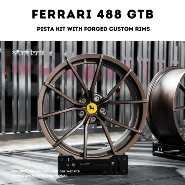 Ferrari 488 GTB Pista Spider Dry Carbon Fiber Facelift Body Kit - Image 4