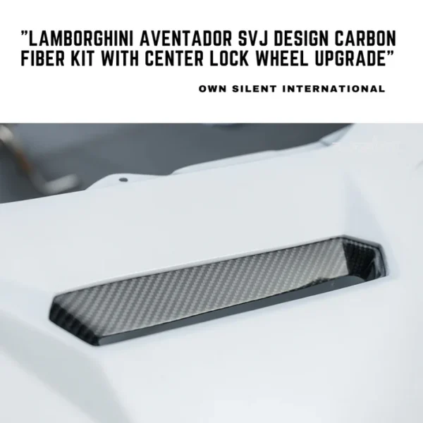 Lamborghini Aventador SVJ Design Dry Carbon Fiber Kit with Center Lock Wheel Upgrade"l - Image 9