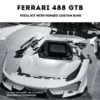 Ferrari 488 GTB Pista Spider Dry Carbon Fiber Facelift Body Kit